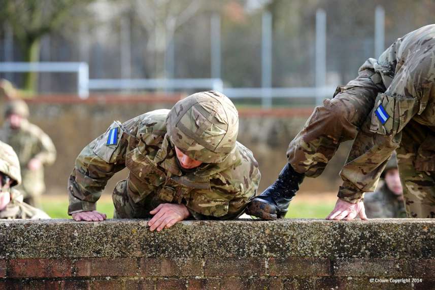 Soldiers on an Assault Course