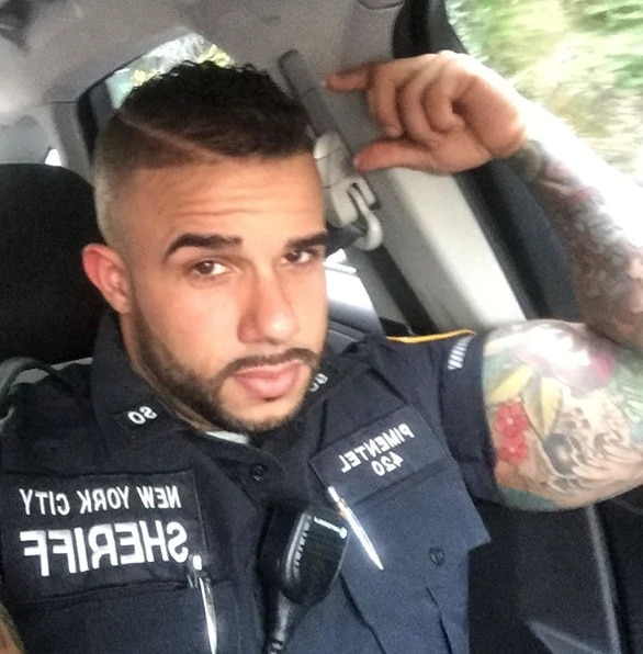 handsome police officer
